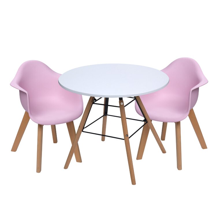 Kids 3 piece round table and chair outlet set